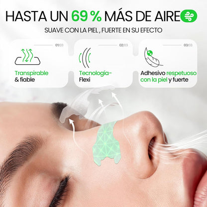 Tiras Nasales Transparentes 30 Unidades, Para Dormir Y Deportivas